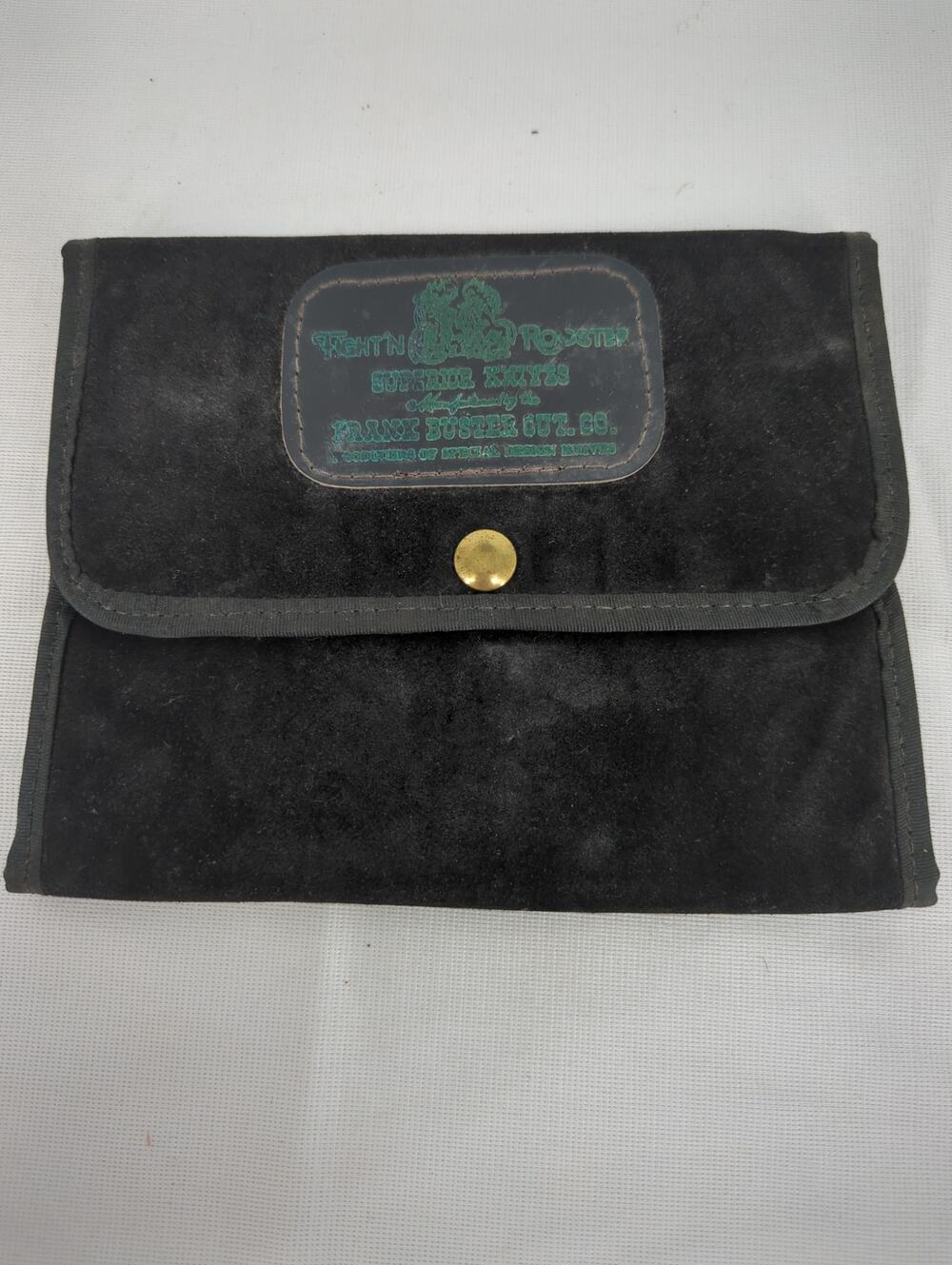 Vintage Fight'N Rooster 4-Knife Folding Storage Pack / Display Case.